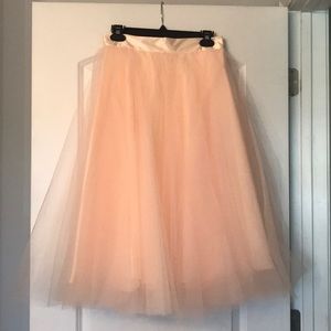 Pink tulle skirt